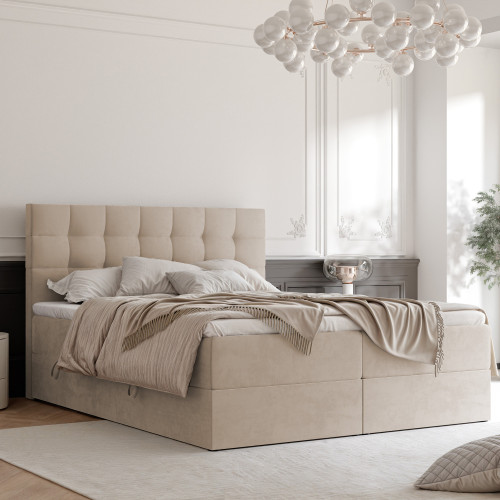Boxspringbett GRAND mit Bettkasten und Topper